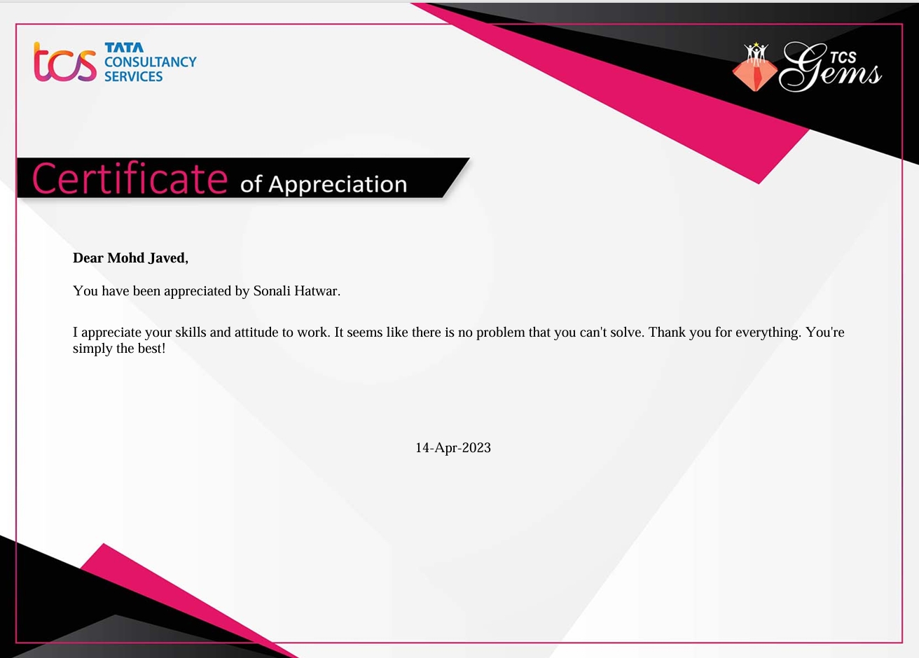 Appreciation Card 12